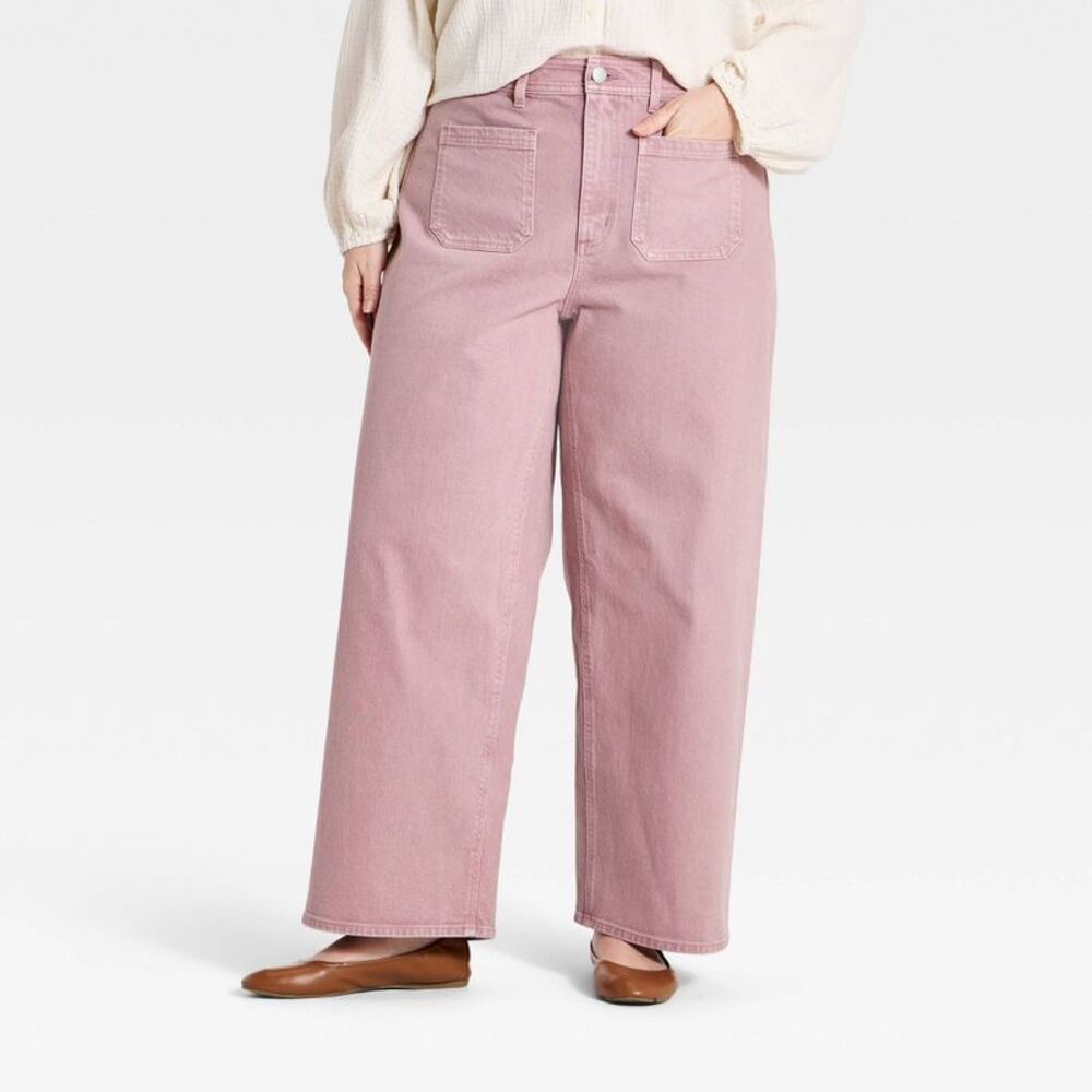 Women's High-Rise Sailor Straight Jeans - Universal Thread Mauve 18